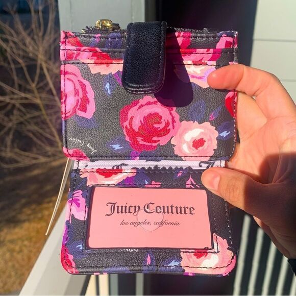 Floral Juicy Couture Flip Wallet - Picture 1 of 4